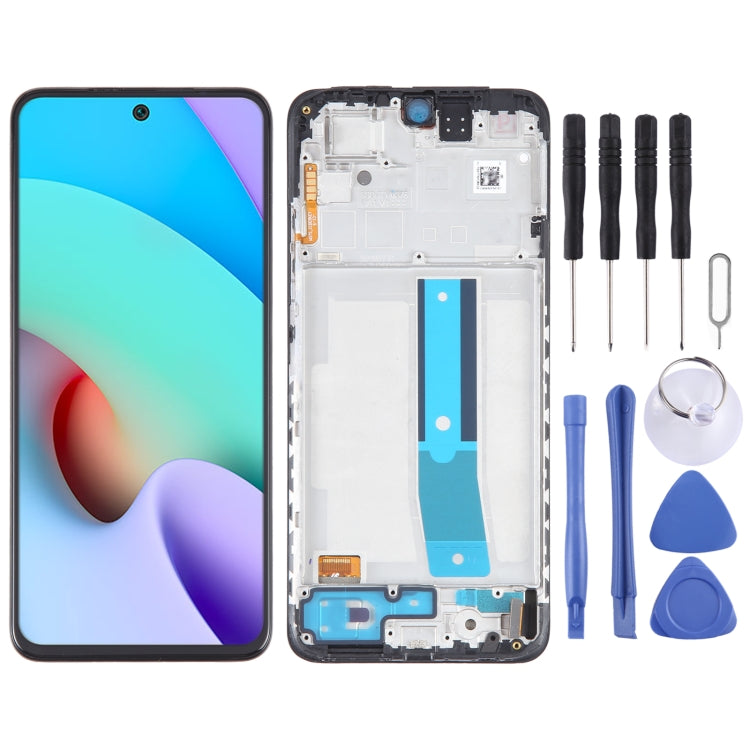 ⁧شاشة LCD المادية OLED لتجميع كامل مع الإطار⁩, For Xiaomi Redmi Note 11 Global, For Xiaomi Poco M4 Pro 4G, For Xiaomi Redmi Note 11S 4G, For Xiaomi Redmi Note 10 Pro 4G, For Xiaomi Redmi Note 10 Pro Max, For Xiaomi Redmi Note 10 Pro India              ...