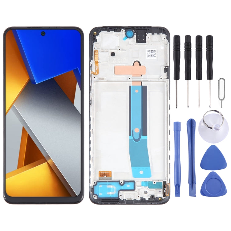 ⁧شاشة LCD المادية OLED لتجميع كامل مع الإطار⁩, For Xiaomi Redmi Note 11 Global, For Xiaomi Poco M4 Pro 4G, For Xiaomi Redmi Note 11S 4G, For Xiaomi Redmi Note 10 Pro 4G, For Xiaomi Redmi Note 10 Pro Max, For Xiaomi Redmi Note 10 Pro India              ...