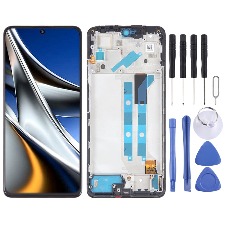 ⁧شاشة LCD المادية OLED لتجميع كامل مع الإطار⁩, For Xiaomi Redmi Note 11 Global, For Xiaomi Poco M4 Pro 4G, For Xiaomi Redmi Note 11S 4G, For Xiaomi Redmi Note 10 Pro 4G, For Xiaomi Redmi Note 10 Pro Max, For Xiaomi Redmi Note 10 Pro India              ...