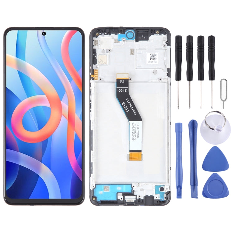 ⁧شاشة LCD المادية OLED لتجميع كامل مع الإطار⁩, For Xiaomi Redmi Note 11 Global, For Xiaomi Poco M4 Pro 4G, For Xiaomi Redmi Note 11S 4G, For Xiaomi Redmi Note 10 Pro 4G, For Xiaomi Redmi Note 10 Pro Max, For Xiaomi Redmi Note 10 Pro India              ...