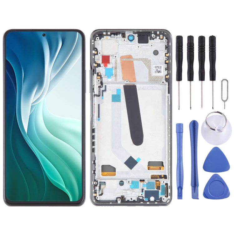 شاشة LCD مع إطار لهواتف شاومي Mi 11i / Poco F3 / Redmi K40 مجموعة كاملة