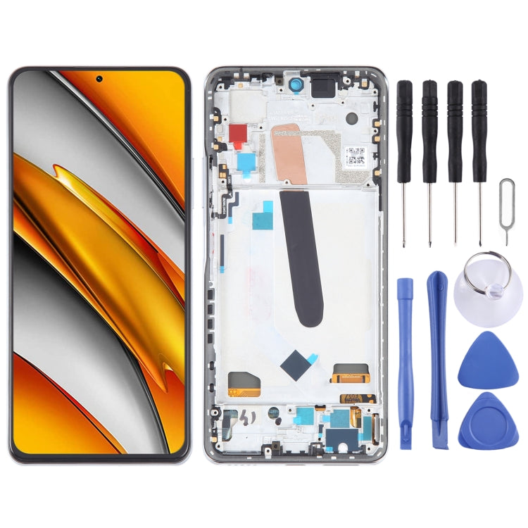 شاشة LCD مع إطار لهواتف شاومي Mi 11i / Poco F3 / Redmi K40 مجموعة كاملة