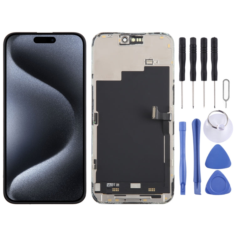 ⁧شاشة LCD أصلية مع مجموعة كاملة من المحول الرقمي⁩, For iPhone 15 Pro Max, For iPhone 15 Pro, For iPhone 15 Plus, For iPhone 15