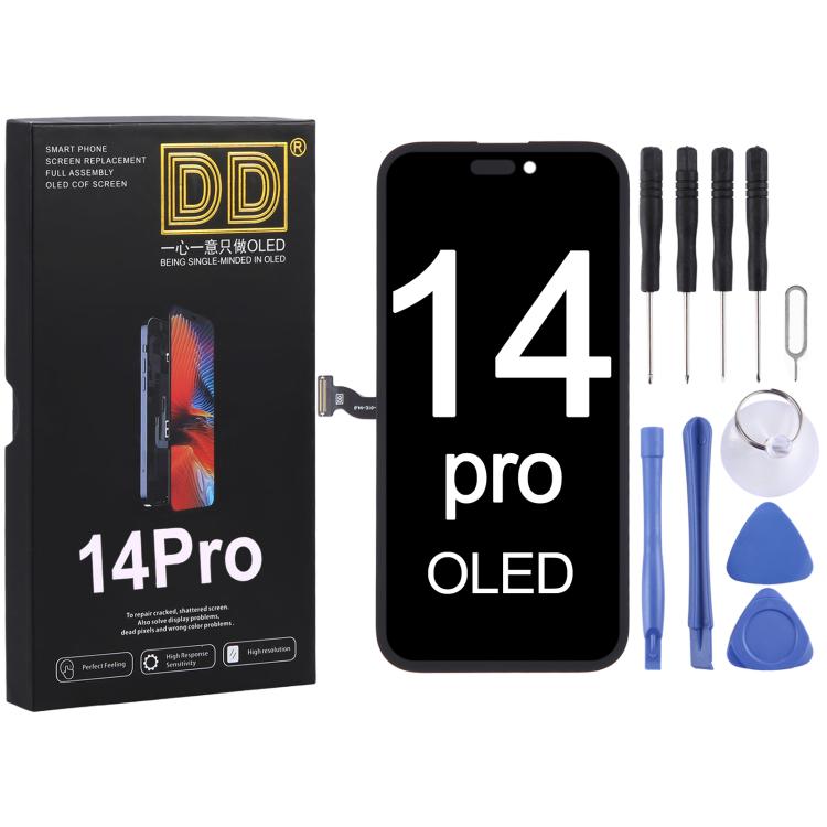 ⁧شاشة DD OLED LCD مع مجموعة كاملة من المحول الرقمي⁩, For iPhone 15 Pro (Soft OLED), For iPhone 14 Pro (Soft OLED), For iPhone 13 Pro (Soft OLED), For iPhone 13 (Soft OLED), For iPhone 12 Pro Max(Hard OLED)