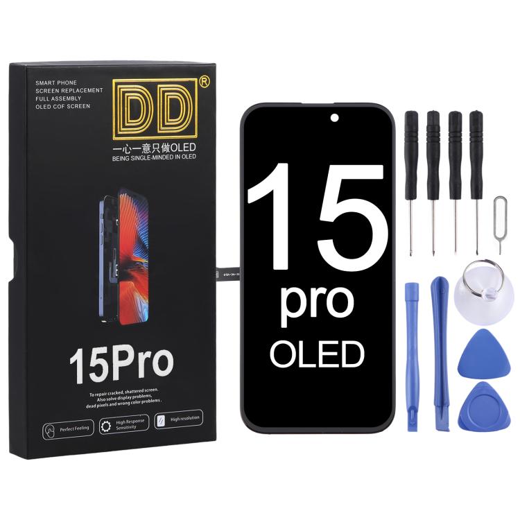 ⁧شاشة DD OLED LCD مع مجموعة كاملة من المحول الرقمي⁩, For iPhone 15 Pro (Soft OLED), For iPhone 14 Pro (Soft OLED), For iPhone 13 Pro (Soft OLED), For iPhone 13 (Soft OLED), For iPhone 12 Pro Max(Hard OLED)