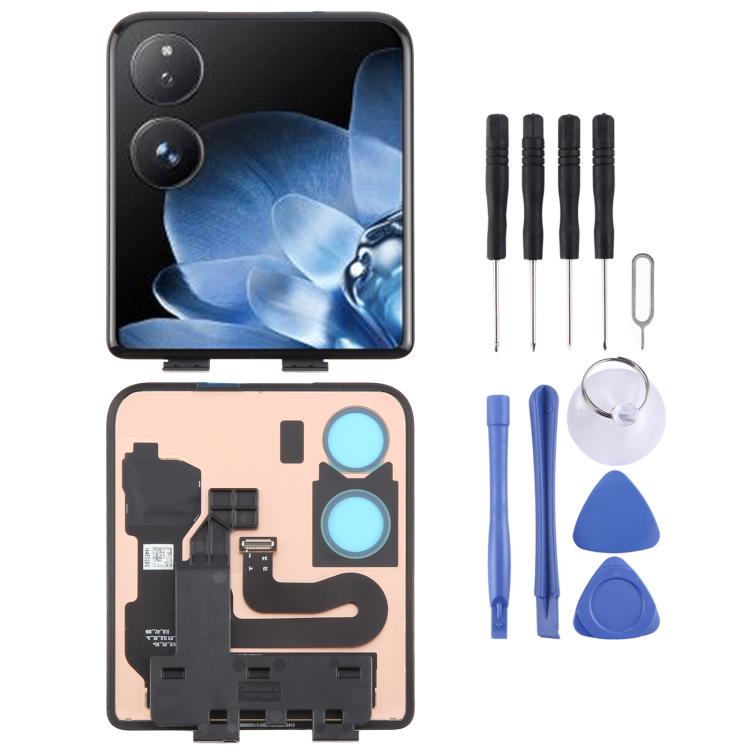⁧شاشة LCD ثانوية أصلية مع مجموعة كاملة للمحول الرقمي⁩, For Xiaomi Mix Flip 2, For Xiaomi Mix Flip, For Xiaomi Mix Fold 3