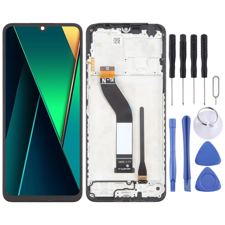 شاشة LCD أصلية شاومي Redmi A7 وA3 Pro وPoco C75 مع إطار