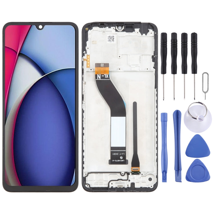 شاشة LCD أصلية شاومي Redmi A7 وA3 Pro وPoco C75 مع إطار