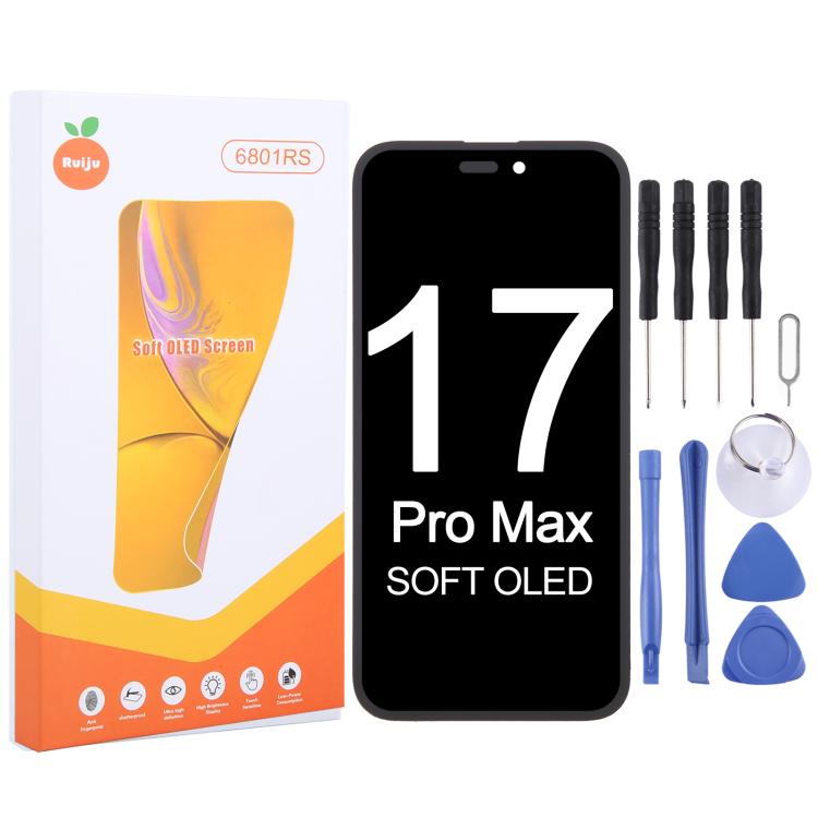 ⁧شاشة OLED ناعمة من RJ⁩, For iPhone 17 Pro Max, For iPhone 17 Pro, For iPhone 17, For iPhone 16 Pro Max, For iPhone 16 Pro, For iPhone 16 Plus, For iPhone 16, For iPhone 15 Pro Max, For iPhone 15 Pro, For iPhone 15 Plus, For iPhone 15, For iPhone 14 Pl...
