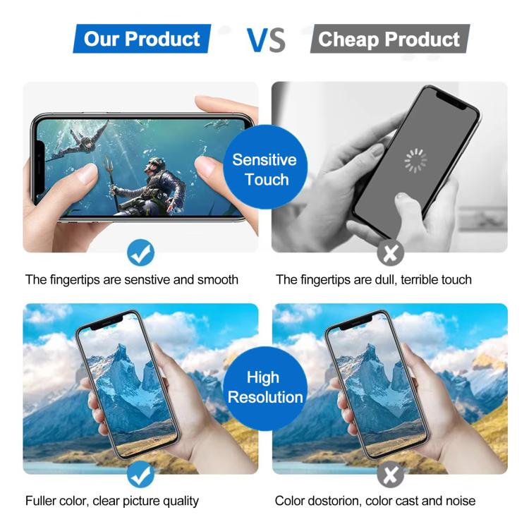 شاشة JK لهاتف iPhone 14 Pro Max مع استجابة لمس ناعمة وجودة صورة أوضح