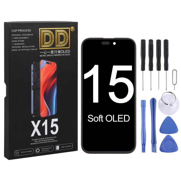 ⁧شاشة OLED ناعمة لهاتف iPhone 15 DD⁩, For iPhone 15(Soft OLED)