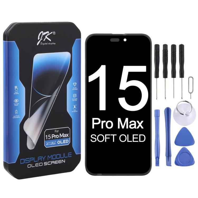 ⁧شاشة JK Soft OLED LCD لهاتف iPhone 15 Pro Max⁩,