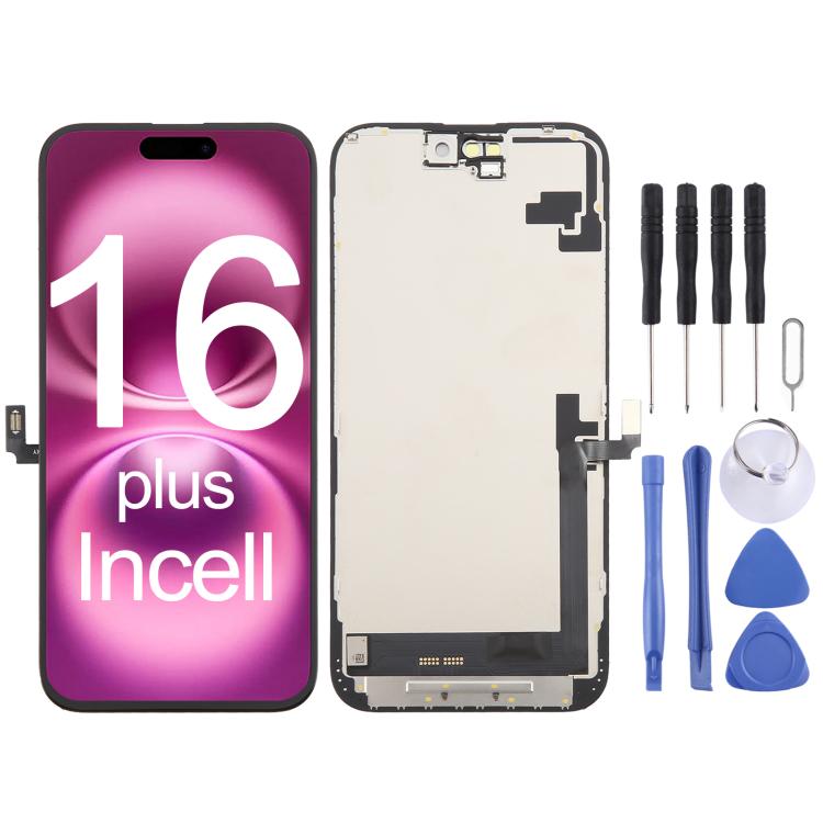 ⁧لشاشة iPhone 16 Plus HD+ incell مع محول رقمي تجميع كامل⁩, For iPhone 16 Plus(HD+ incell)