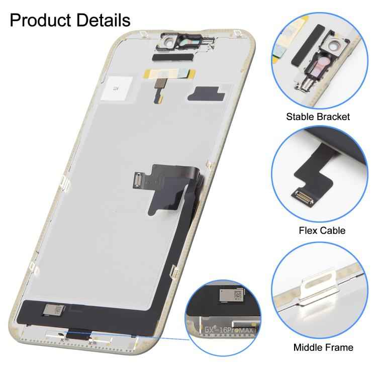 ⁧شاشة GX Soft OLED لهاتف iPhone 16 Pro Max⁩,