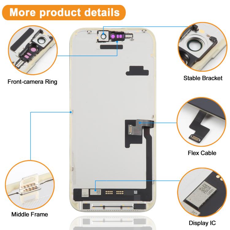 ⁧شاشة OLED ناعمة من HXL لهاتف iPhone 16 Pro⁩, For iPhone 16 Pro