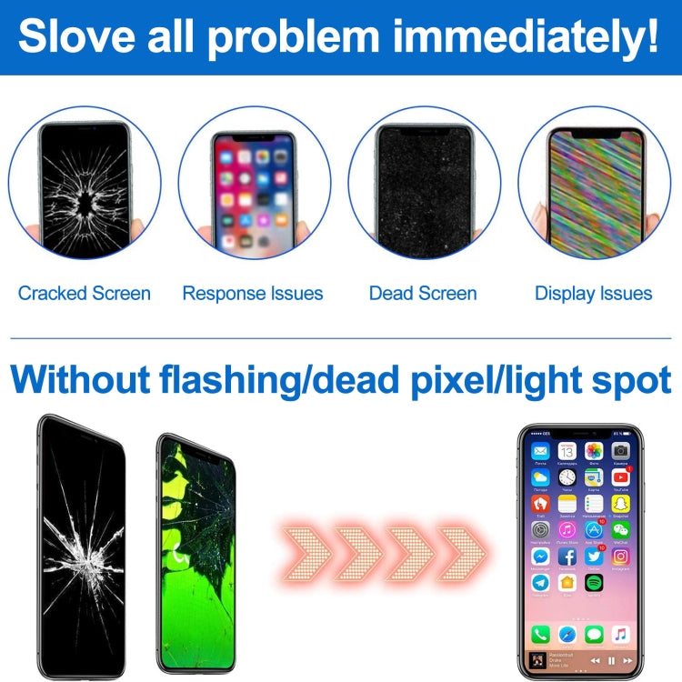 ⁧شاشة LCD ومحول رقمي كامل مع إطار لهاتف iPhone 6s⁩, 3 in 1 for i6s with Frame White, 3 in 1 for i6s with Frame Black