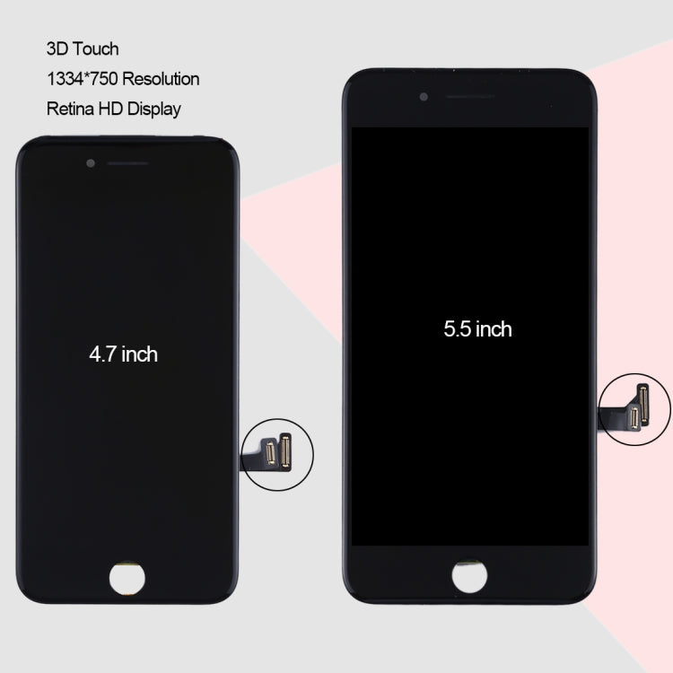 Original LCD screen and digitizer full assembly for iPhone 7 Plus, i7 Plus Original White, i7 Plus Original Black