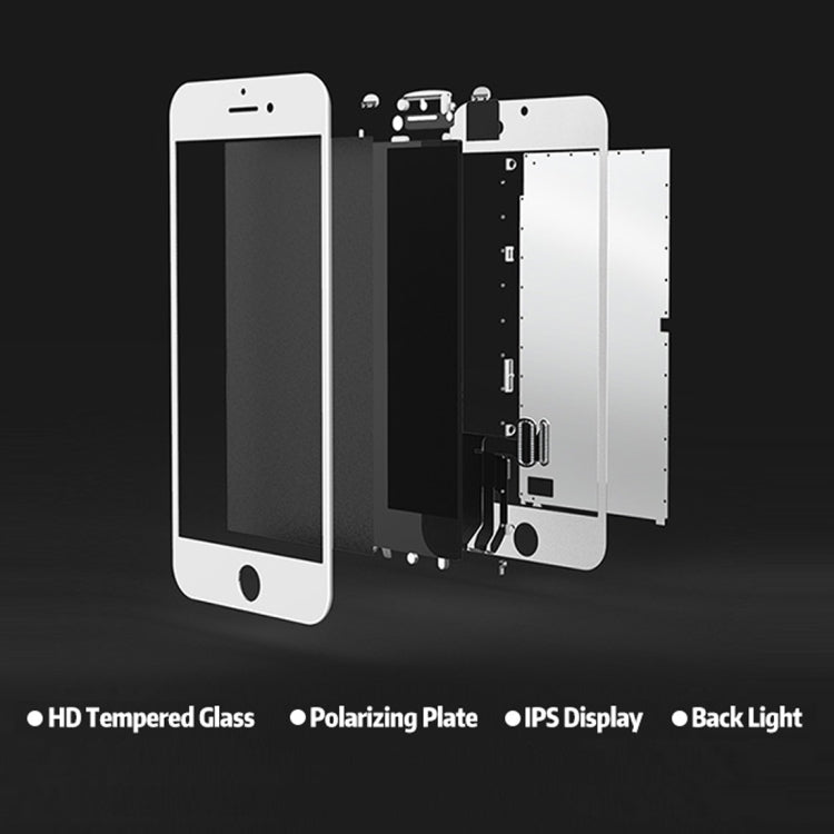 Original LCD screen and digitizer full assembly for iPhone 7 Plus, i7 Plus Original White, i7 Plus Original Black