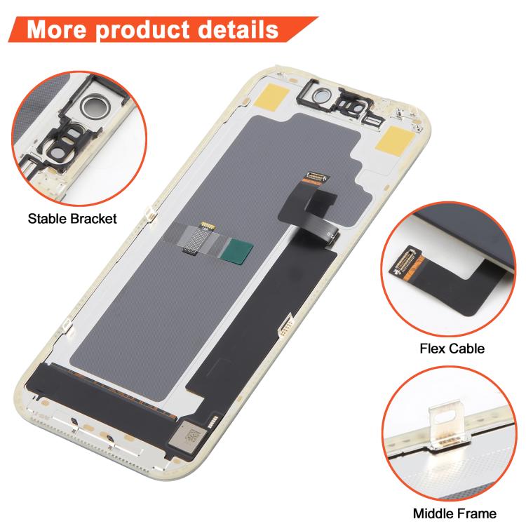 ⁧شاشة OLED صلبة مزدوجة الدقة لهاتف iPhone 17 Pro⁩, For iPhone 17 Pro (Hard LCD)
