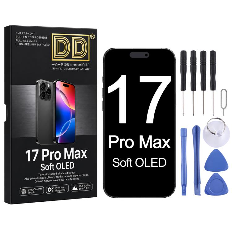 ⁧شاشة OLED ناعمة DD لهاتف iPhone 16 Pro Max⁩, For iPhone 17 Pro Max (Soft OLED)