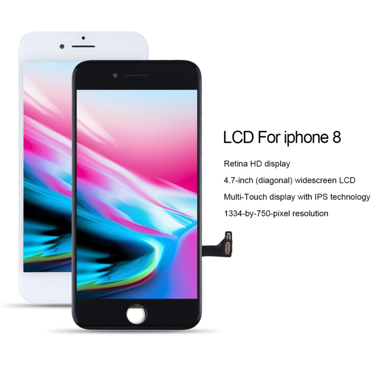 Original iPhone 8 LCD Screen with Full Digitizer | White and Black