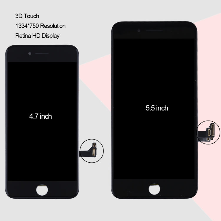 Original LCD Screen and Digitizer Assembly for iPhone 8 Plus, i8 Plus Original Black, i8 Plus Original White