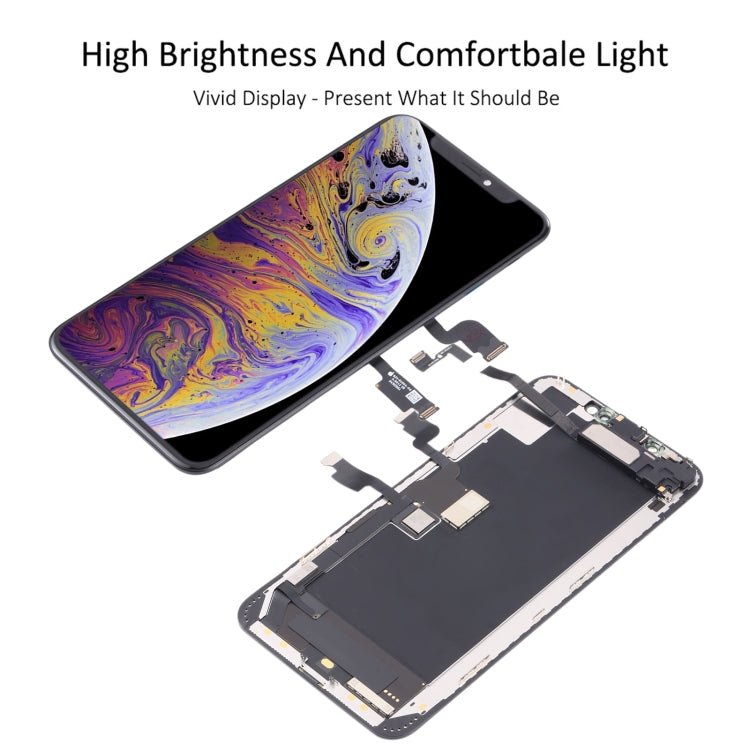 ⁧شاشة LCD الأصلية ومحول رقمي كامل مع كابل مرن لسماعة الأذن لهاتف iPhone XS Max⁩, For iPhone XS Max(Original)