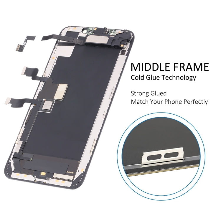 ⁧شاشة LCD الأصلية ومحول رقمي كامل مع كابل مرن لسماعة الأذن لهاتف iPhone XS Max⁩, For iPhone XS Max(Original)
