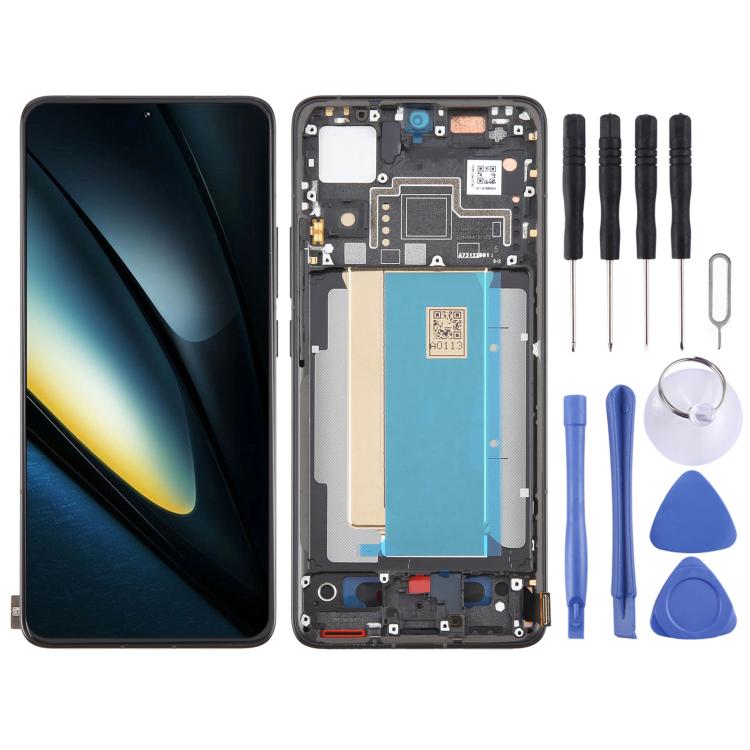 شاشة AMOLED أصلية شاومي Poco F6 Pro مع إطار
