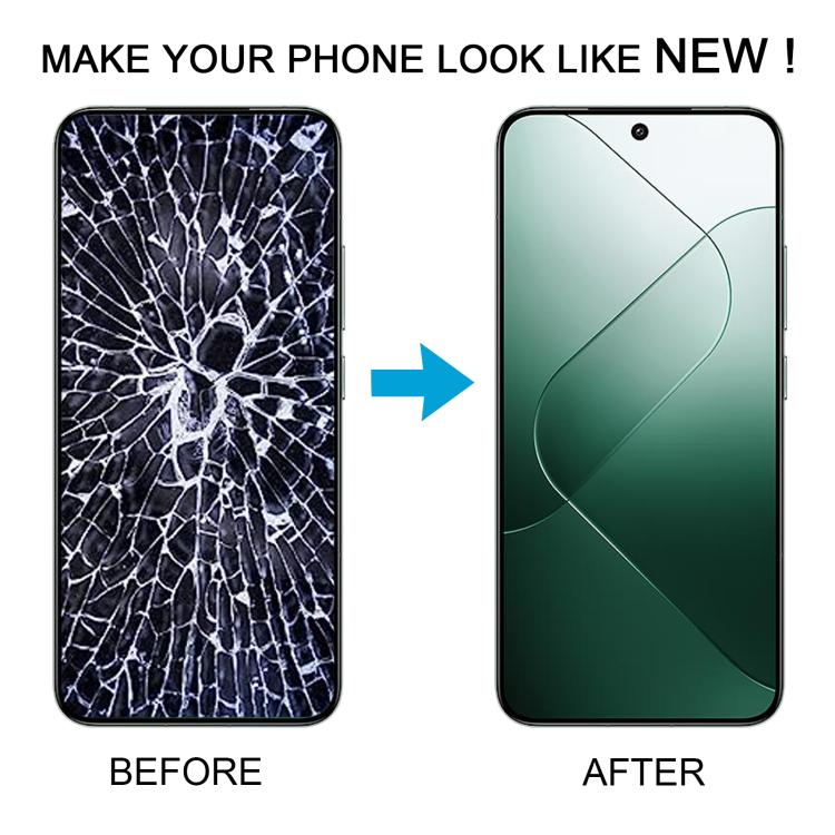 شاشة AMOLED أصلية كاملة مع إطار لهاتف شاومي 14