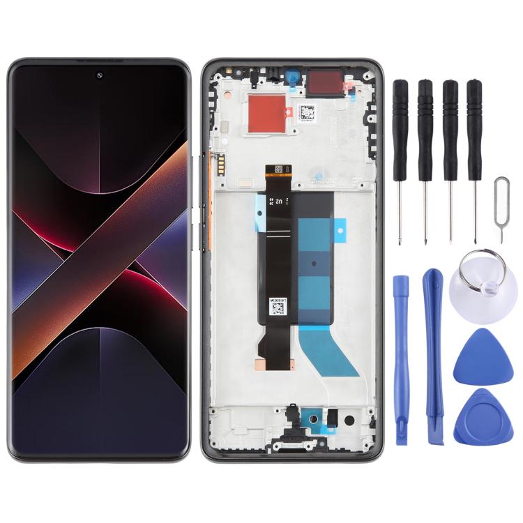 شاشة AMOLED أصلية شاومي Poco X7 5G مع إطار