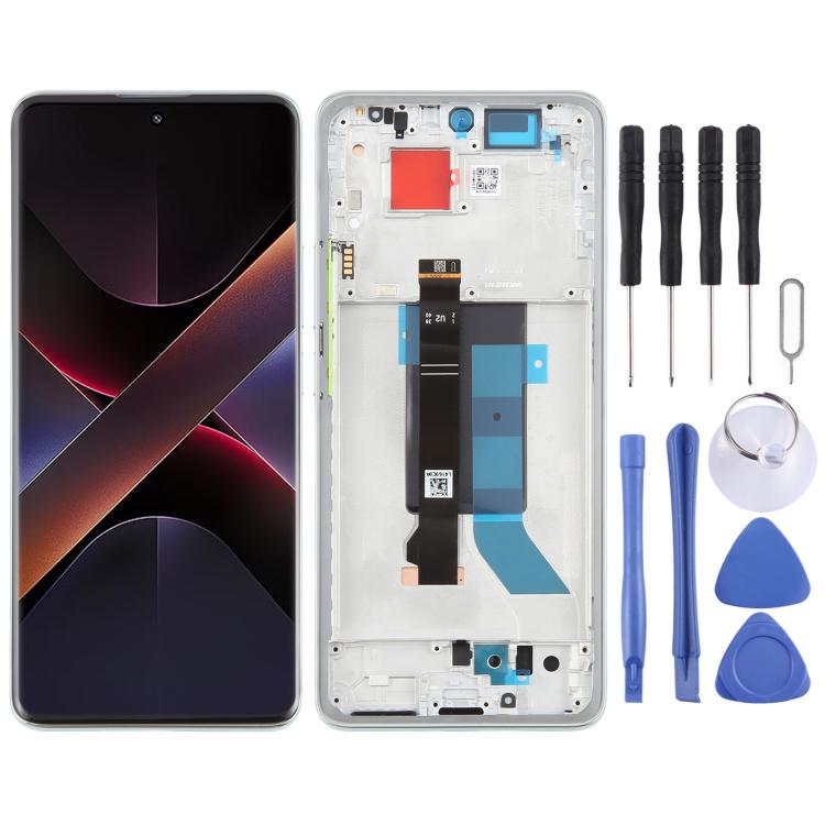 شاشة AMOLED أصلية شاومي Poco X7 5G مع إطار