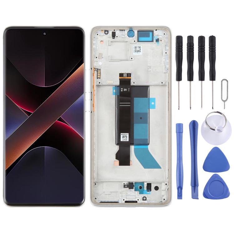 شاشة AMOLED أصلية شاومي Poco X7 5G مع إطار
