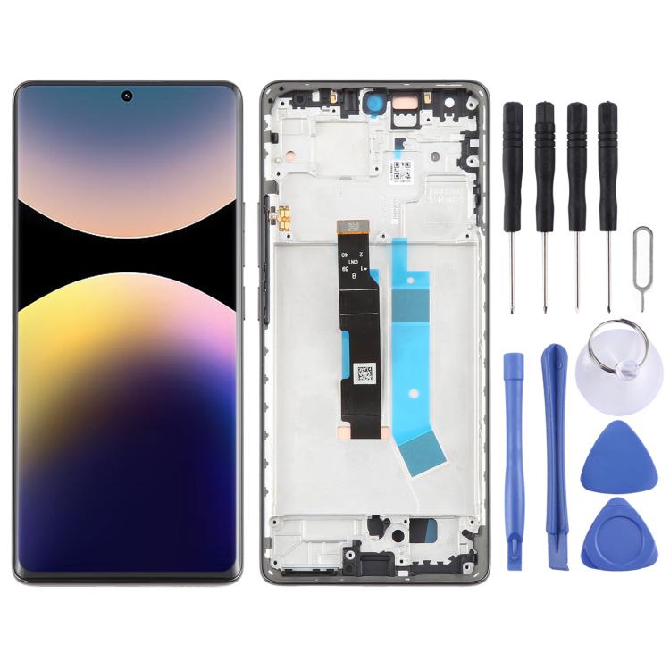شاشة AMOLED أصلية شاومي Redmi Note 14 Pro 4G مع إطار