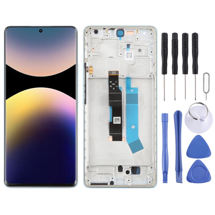 شاشة AMOLED أصلية شاومي Redmi Note 14 Pro 4G مع إطار