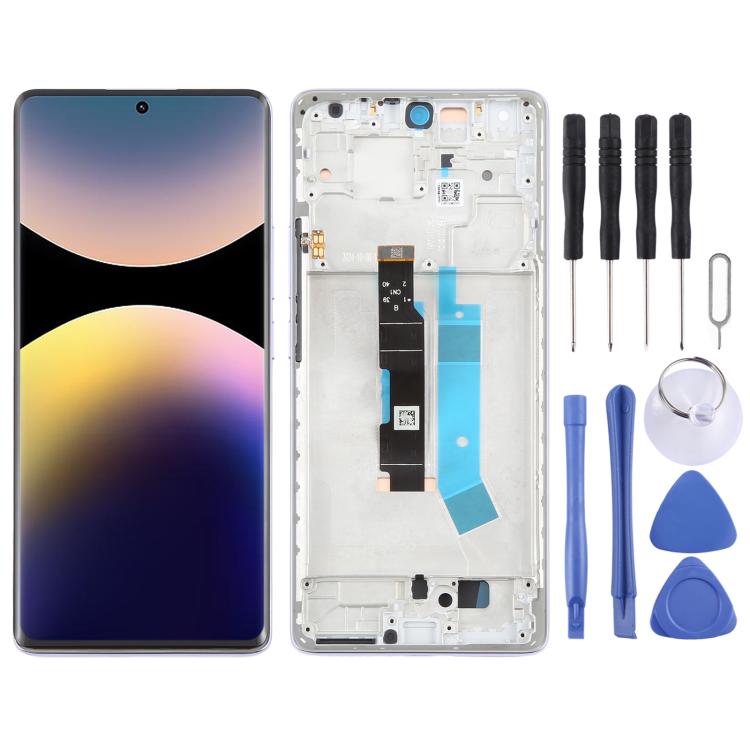شاشة AMOLED أصلية شاومي Redmi Note 14 Pro 4G مع إطار