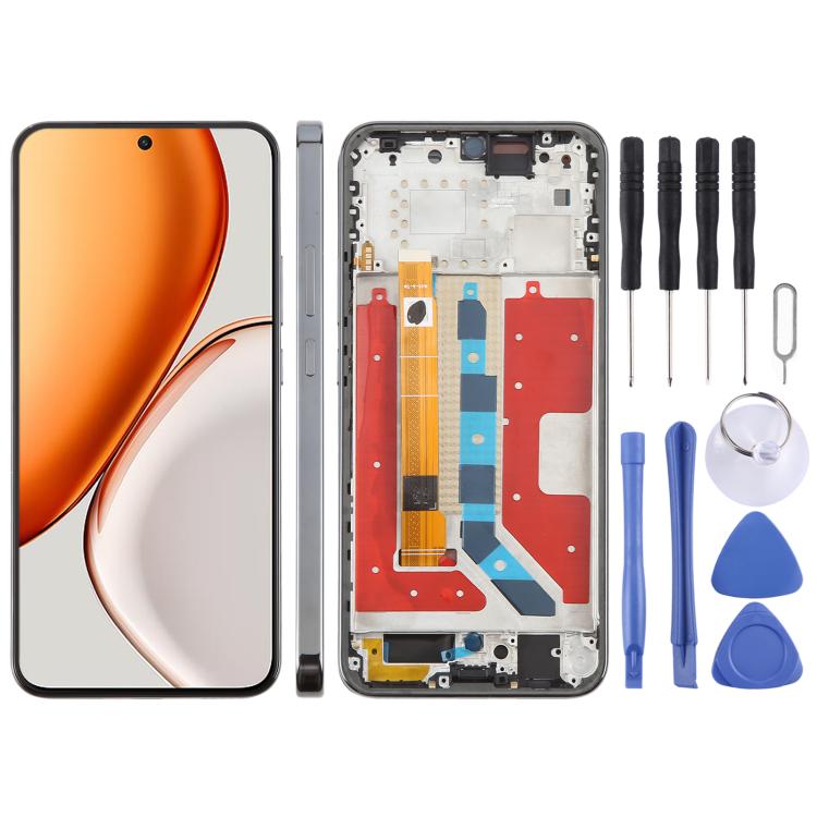 Original full LCD screen with frame for Honor X70 phone