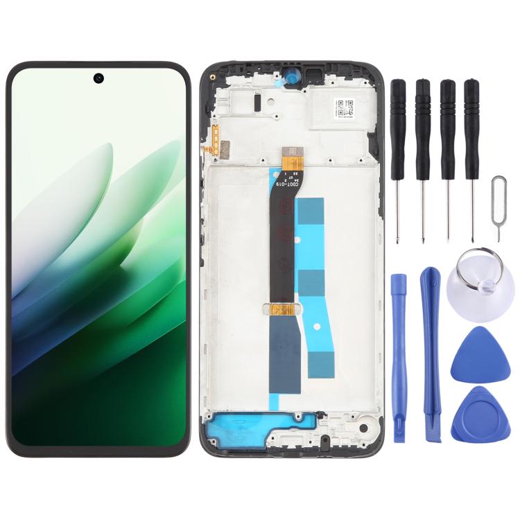 شاشة LCD أصلية كاملة مع إطار لهاتف شاومي Redmi 15 5G