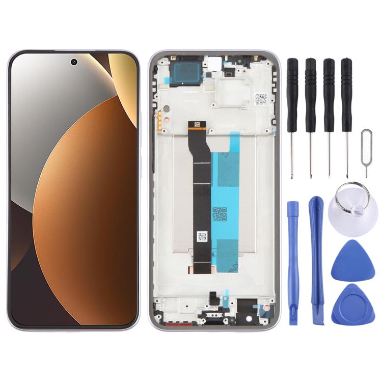 شاشة LCD أصلية كاملة مع إطار لهاتف شاومي Redmi Note 15 Pro 5G
