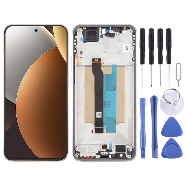 شاشة LCD أصلية كاملة مع إطار لهاتف شاومي Redmi Note 15 Pro 5G