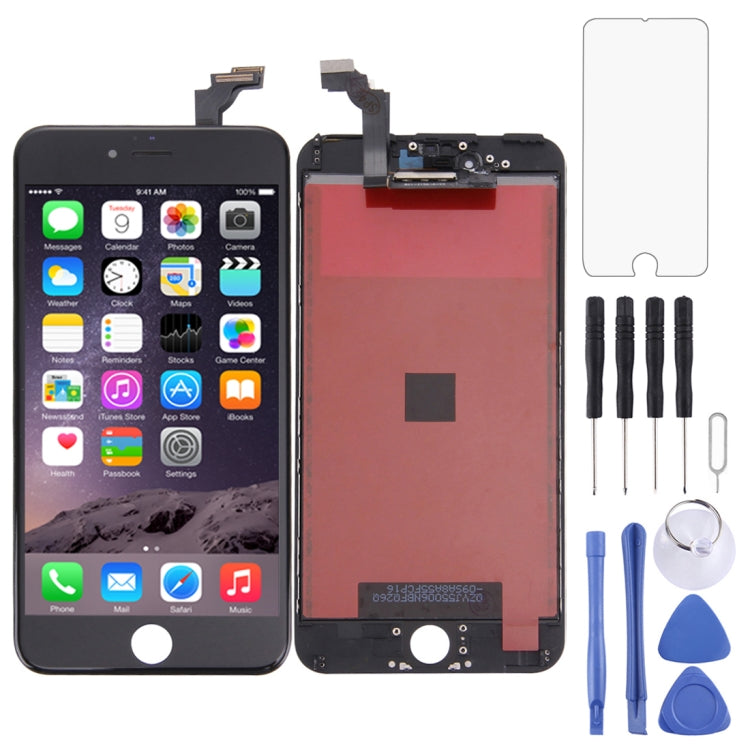 ⁧شاشة LCD ومحول رقمي كامل مع إطار لهاتف iPhone 6 Plus⁩, 3 in 1 for i6 Plus White, 3 in 1 for i6 Plus Black