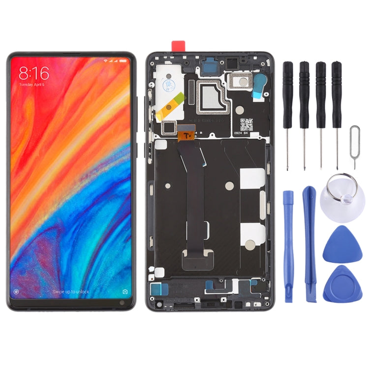LCD screen with frame for Xiaomi Mi Mix 2S complete assembly