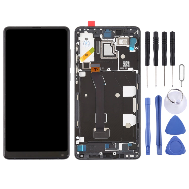 LCD screen with frame for Xiaomi Mi Mix 2S complete assembly