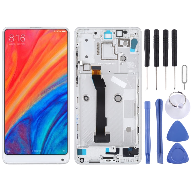LCD screen with frame for Xiaomi Mi Mix 2S complete assembly