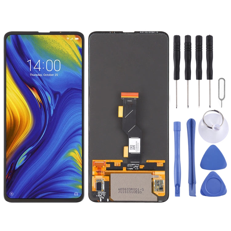شاشة OLED ومحول رقمي مجموعة كاملة لهاتف شاومي Mi Mix 3