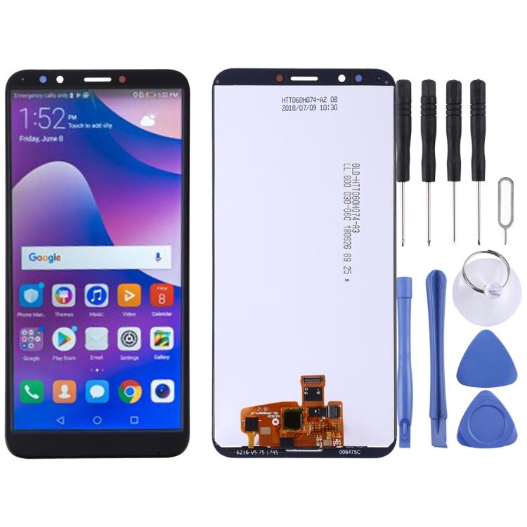 ⁧مجموعة كاملة لشاشة LCD ومحول الأرقام لهاتف Huawei Y7 Prime (2018)⁩, For Huawei Y7 Prime (2018)