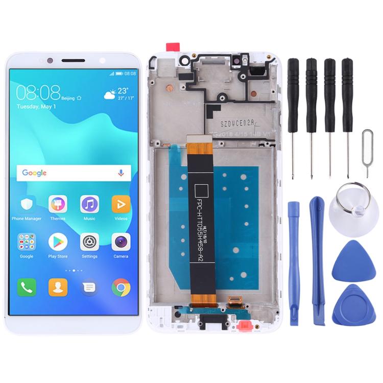 شاشة LCD كاملة مع إطار لهاتف هواوي Y5 Prime 2018