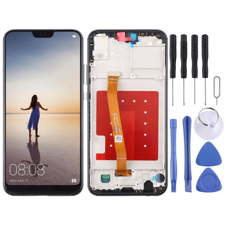Original LCD screen with frame for Huawei P20 Lite / Nova 3e