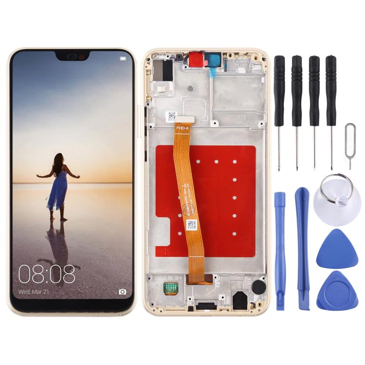 Original LCD screen with frame for Huawei P20 Lite / Nova 3e
