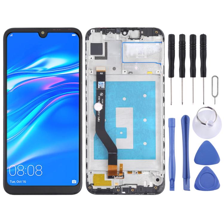 ⁧شاشة LCD ومحول رقمي كامل مع إطار لهاتف Huawei Y7 (2019) (الإصدار العالي)⁩, For Huawei Y7 (2019)